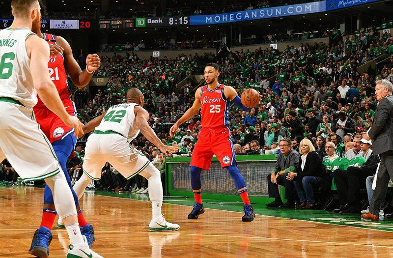  恩比德统治内线七六人轻取尼克斯迎三连胜  